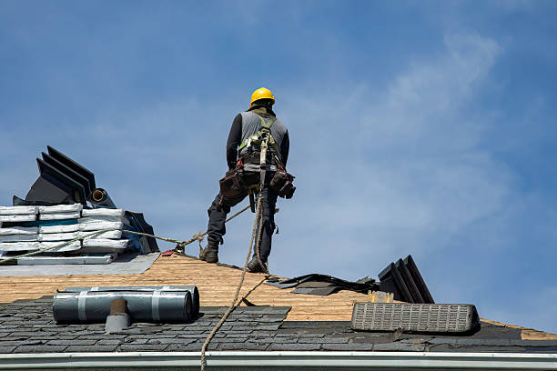 Professional Gutter Installation technician working in Lynnwood, WA